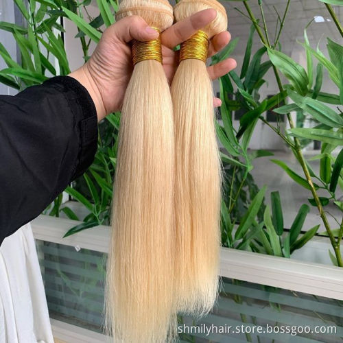 Wholesale Raw Indian Temple Hair 100% Human Hair Extension Bundle, Double Drawn Cuticle Aligned Mink Raw Virgin Human Hair